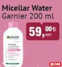 GARNİER MİCELLAR WATER MAKYAJ TEMİZLEME SUYU 200 ML